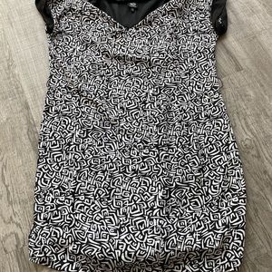 Black & White dress BOBEAU Size XL